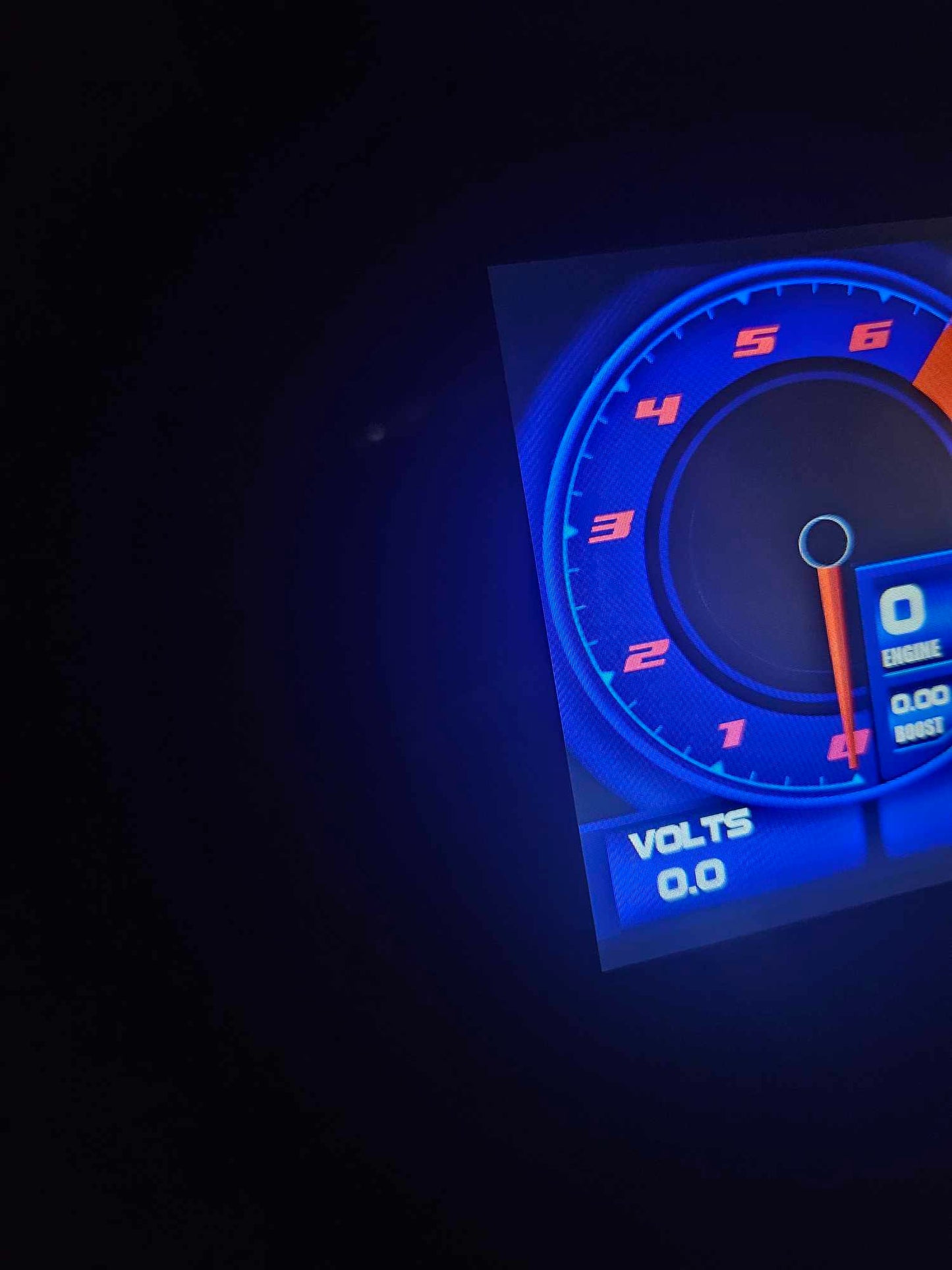 Haltech inspired ic7 blue Digital dash layout for power tune with customizable text